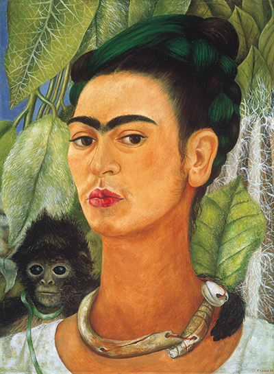 Self-Portrait with Monkey Frida Kahlo